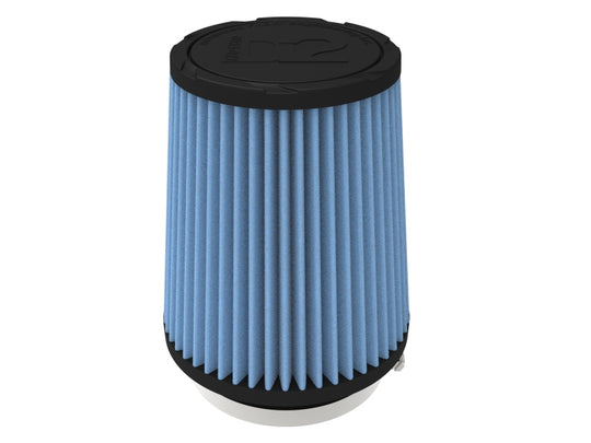 aFe POWER Universal Clamp-On Air Filter w/ D2 Dura-Dry Media - 4in F x 6in B x 4-3/4in T x 7in H - 21-40011V