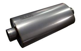 Kooks 3in Oval Center/Center Muffler 18in Long Body Polished Stainless Steel - MUF-019