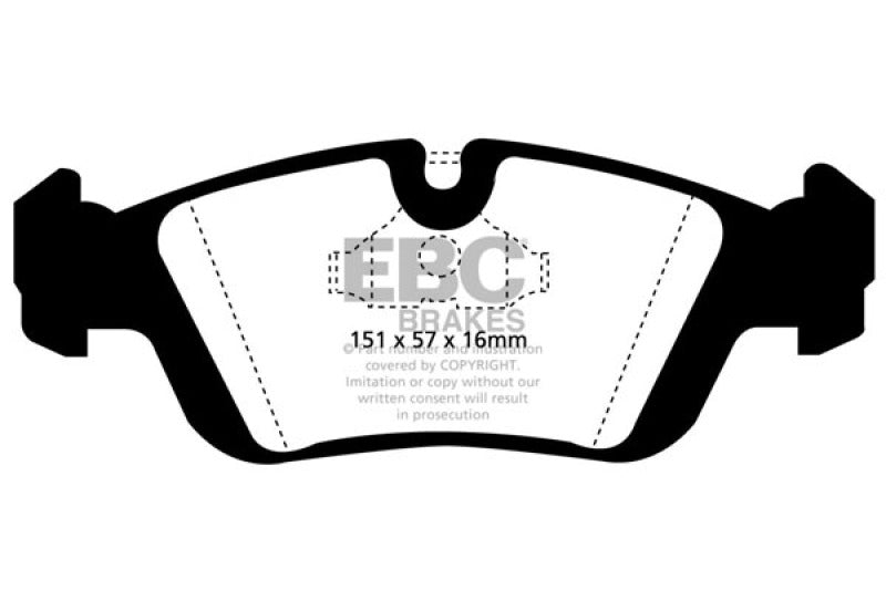 EBC 96-98 BMW Z3 1.9 Redstuff Front Brake Pads - DP3914C