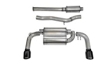 Load image into Gallery viewer, Corsa 2008-2015 Mitsubishi Lancer Evolution X Sedan 2.0L Black Sport Dual Rear Cat-Back Exhaust - 14858BLK