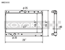 Load image into Gallery viewer, Koyo 03-07 Mitsubishi Evolution 8/9 2.0L Turbo (MT) Radiator - HH031610