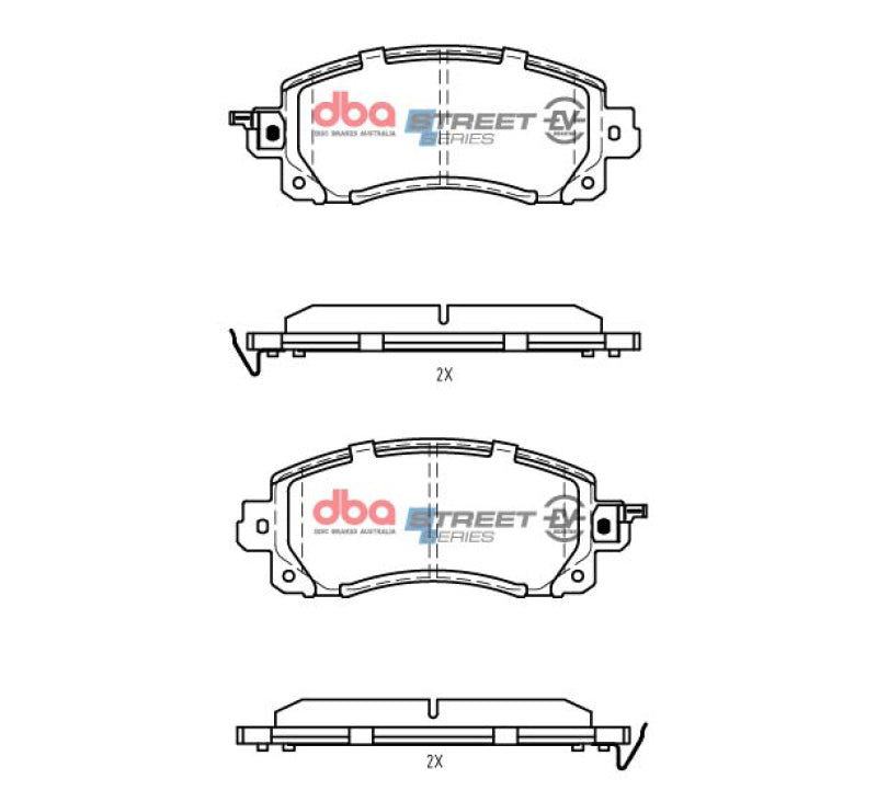 DBA 19-22 Subaru Forester (w/Sport Brakes) Front SSEV Street Series Brake Pads - DB15042SSEV