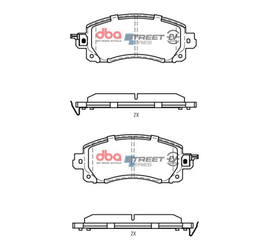 DBA 19-22 Subaru Forester (w/Sport Brakes) Front SSEV Street Series Brake Pads - DB15042SSEV