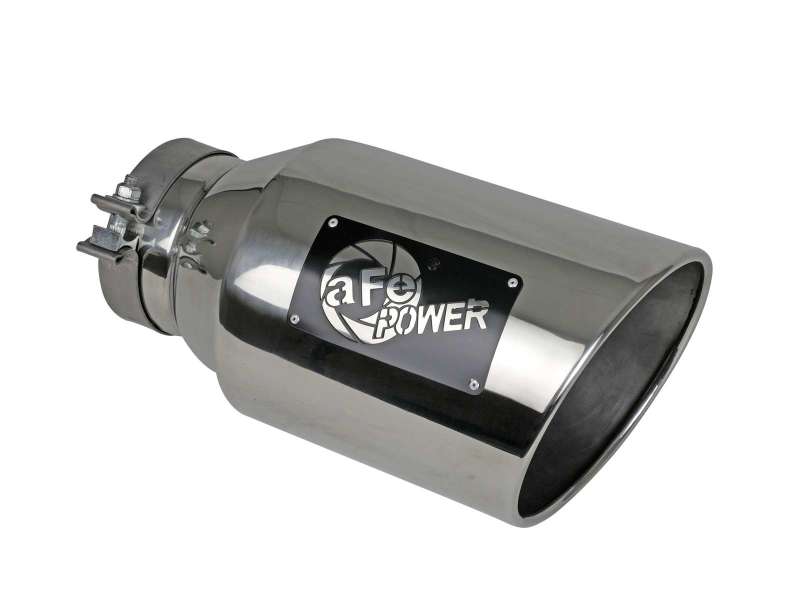 aFe Power Universal 5in Inlet 8in Outlet MACH Force-XP Clamp-On Exhaust Tip - Polished - 49T50801-P15