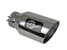 Load image into Gallery viewer, aFe Power Universal 5in Inlet 8in Outlet MACH Force-XP Clamp-On Exhaust Tip - Polished - 49T50801-P15