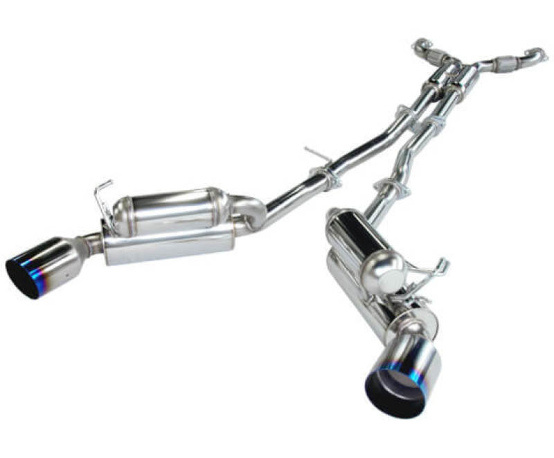 HKS 03-07 G35 Dual Hi-Power Ti Tip Catback Exhaust (SUS304 NO COATING) - 32009-BN002