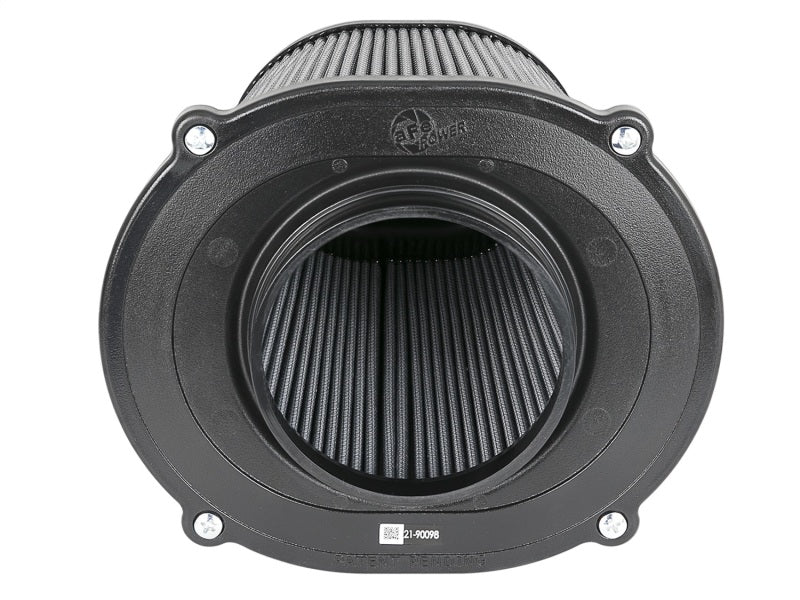 aFe Quantum Pro DRY S Air Filter Flat Top - 5in Flange x 9in Height - 21-90098