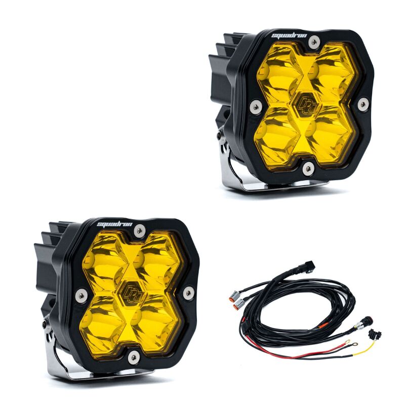 Baja Designs Squadron 2.0 Sport LED Spot (Pair) - Baja Amber - 5578112