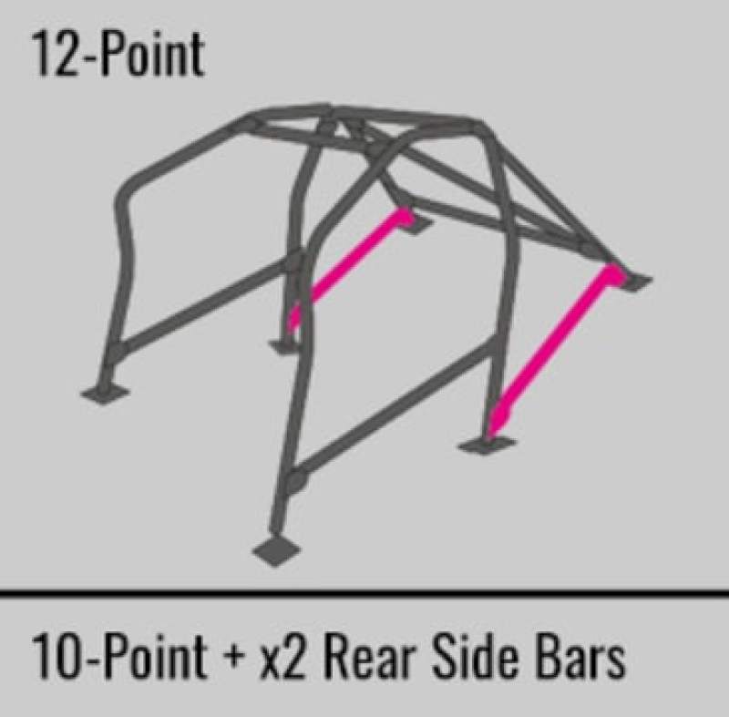 Cusco Chromoly Roll Cage 8 Point 2 Passenger Through Dash 2015 Subaru WRX / STI (S/O / No Cancel) - 666 270 W12