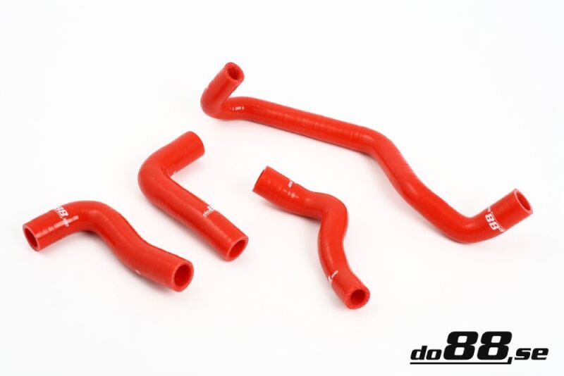 do88 Volvo C30/C70/S40/V50 Turbo 04-13 Heater Hoses Red - DO88-KIT39R