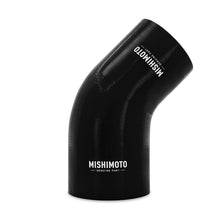 Load image into Gallery viewer, Mishimoto Silicone Reducer Coupler 45 Degree 3in to 3.75in - Black - MMCP-R45-30375BK