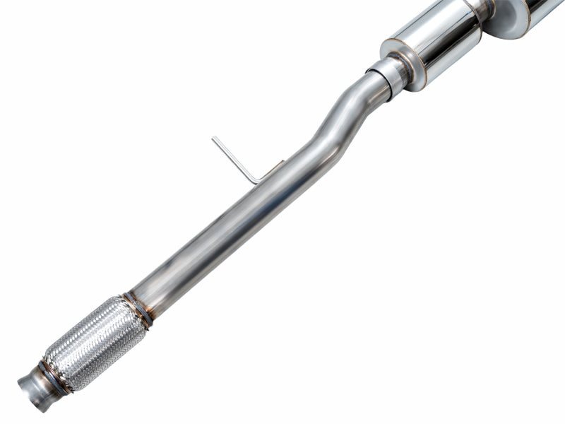 AWE Tuning 2021+ GMC Suburban/Yukon XL 5.3L 0FG Split Rear Exit Catback - Quad Chrome Silver Tips - 3015-42007