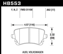 Load image into Gallery viewer, Hawk 06-07 Audi A6 Quattro / 03-04 RS6 / 04-08 S4 HPS Street Rear Brake Pads - HB553F.652
