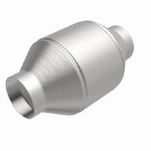 Load image into Gallery viewer, MagnaFlow Univ Cat Conv 2.5in Inlet/Outlet Center/Center Round 3in Body L x 5in W x 8.75in Overall L - 51656