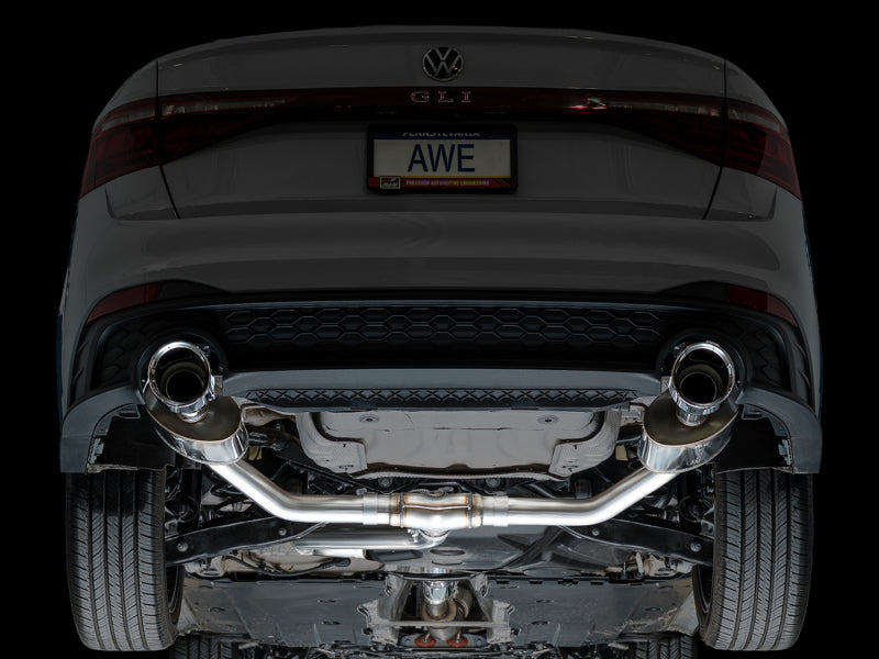 AWE Tuning 22-25 Volkswagen Jetta GLI Touring Edition Exhaust - Chrome Silver Tips - 3015-32275