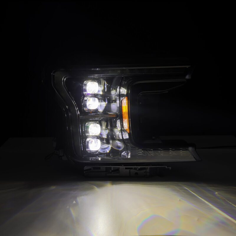 AlphaRex 18-20 Ford F-150 NOVA LED Proj Headlight Alpha Blk (14th Gen G2 Style) - 880249