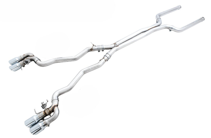 AWE Tuning 18-19 BMW M5 (F90) 4.4T AWD SwitchPath Cat-Back Exhaust - Chrome Silver Tips - 3025-42062