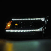Load image into Gallery viewer, AlphaRex 09-18 RAM 1500 PRO-Series Proj Headlights Alpha-Black w/Sequential Signal &amp; Top/Middle DRL - 880563