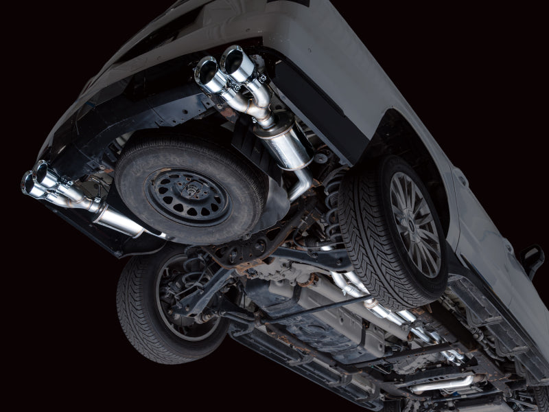 AWE Tuning 2021+ Cadillac Escalade 6.2L 0FG Dual Exit Exhaust System w/ 5in Chrome Silver Tips - 3015-42321