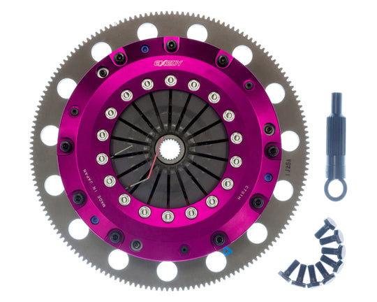 Exedy 11-16 Ford Mustang GT 5.0L Hyper Twin Cerametallic Clutch Sprung Center Disc Push Type Cover - ET04XD