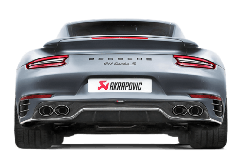 Akrapovic 16-17 Porsche 911 Turbo/Turbo S (991.2) Slip-On Line (Titanium) (Req. Tips/Diffuser) - S-PO/TI/6H