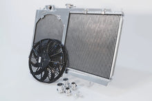 Load image into Gallery viewer, CSF 96-07 Mitsubishi Evo 4/5/6/7/8/9 Full-Slim Radiator w/12in Fan &amp; Shroud/-16AN &amp; Slip On Fitting - 7075