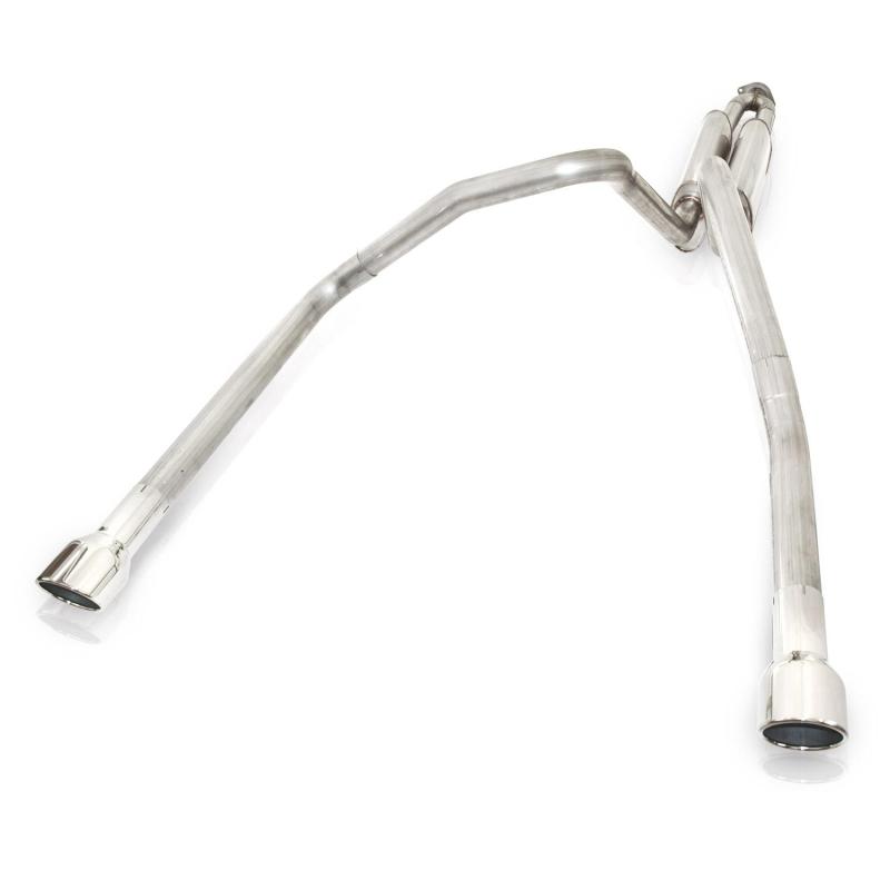 Stainless Works 2006-09 Trailblazer SS 6.0L 2-1/2in S-Tube Exhaust X-Pipe Center Bumper Exit - TBTDLMFCB
