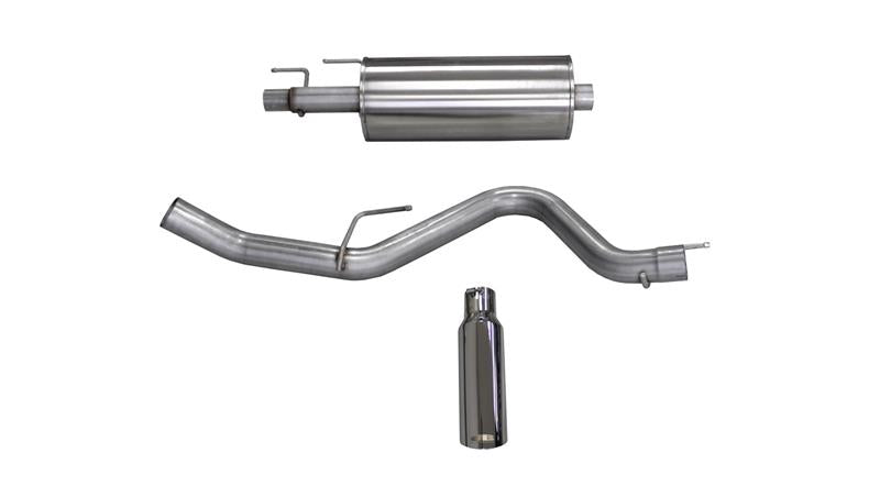 Corsa 2015-2020 Ford F-150 EcoBoost Cat-Back Single Side Exit w/ 4.0in Polished Tip - 24836