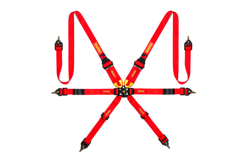 Momo Int. Camlock 6pt Clip In Restraint-Red - MO1255120001
