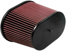 Load image into Gallery viewer, K&amp;N Universal Air Filter - Oval Straight - 3.688in Flange ID x 10.25in Base O/S Length x 7.875in H - RC-5178
