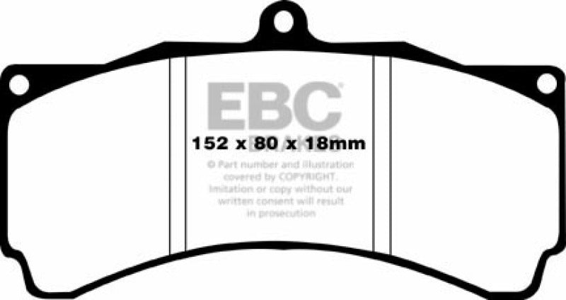 EBC Brakes Yellowstuff Performance Brake Pads - DP4012R