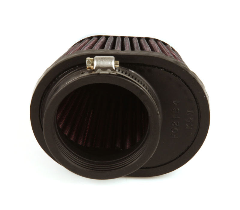 K&N Uni Chrome Oval Tapered Filter 2.125in FlgID x 4inB OL x 3inB OW x 3inT OL x 2inT OW x 2.75in H - RC-0981