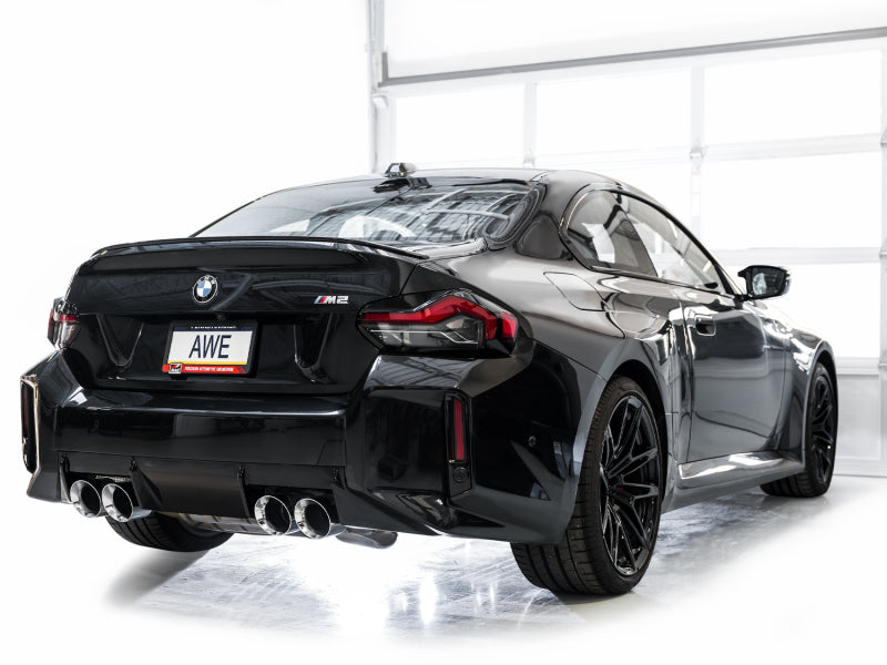 AWE Tuning 23-24 BMW G87 M2 Track Edition Exhaust - Chrome Silver Tips - 3020-42487