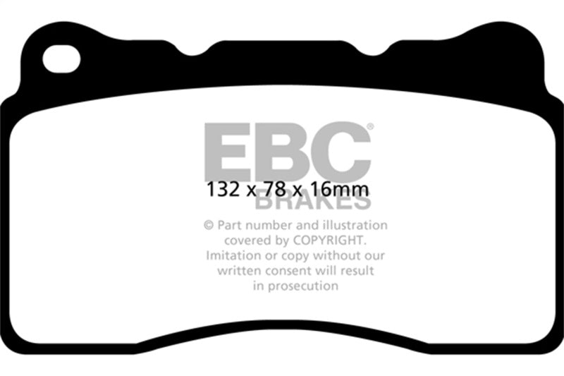 EBC 2016+ Cadillac CT6 2.0L Turbo Redstuff Front Brake Pads - DP32093C