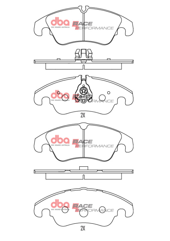 DBA 09-16 Audi A4 Sedan Front RP Performance Brake Pads - DB2186RP