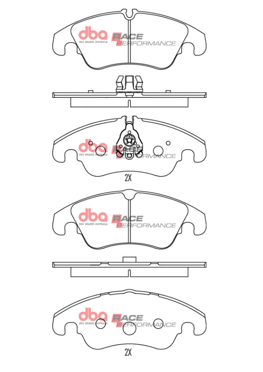 DBA 09-16 Audi A4 Sedan Front RP Performance Brake Pads - DB2186RP