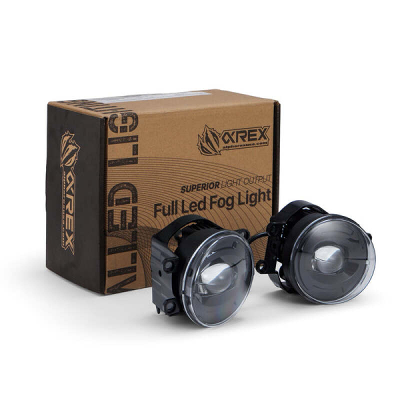 AlphaRex Universal Toyota/Lexus/Scion MKII DoubleTap LED Projector Fog Lights - White/Amber - 210023