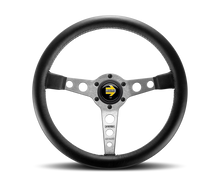 Load image into Gallery viewer, Momo Prototipo Steering Wheel 350 mm - Black Leather/Wht Stitch/Brushed Spokes - PRO35BK0S