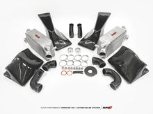 Load image into Gallery viewer, AMS Performance 13-15 Porsche 911 Turbo/Turbo S (991.1) Alpha Intercooler Kit w/Carbon Fiber Shrouds - ALP.23.09.0001-1
