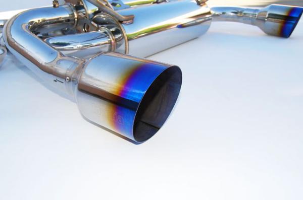 Invidia 07+ Infiniti G37 Coupe Gemini Single Layer Titanium Tip Cat-back Exhaust - HS07IG7GIT