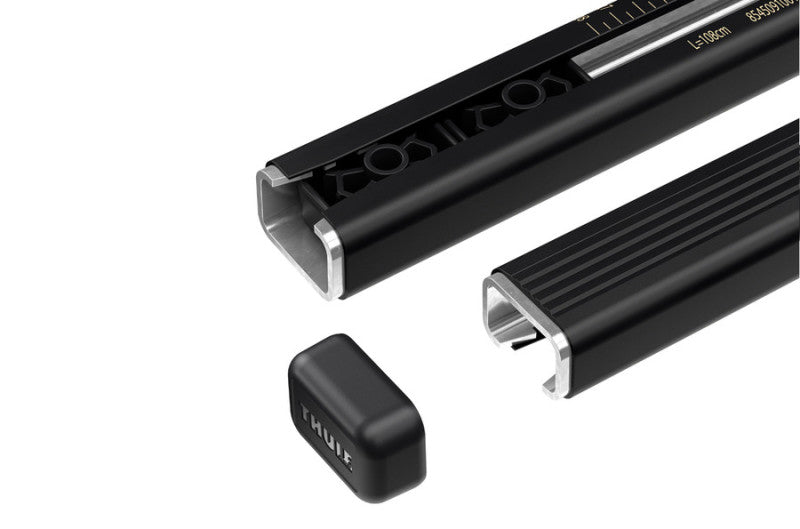 Thule SquareBar 150 Load Bars for Evo Roof Rack System (2 Pack / 60in.) - Black - 712500
