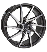 Load image into Gallery viewer, Enkei PW10 18x8 5x108 40mm Offset 72.6mm Bore Gunmetal Wheel w/ Machined Spokes Wheel - 500-880-3140GMM