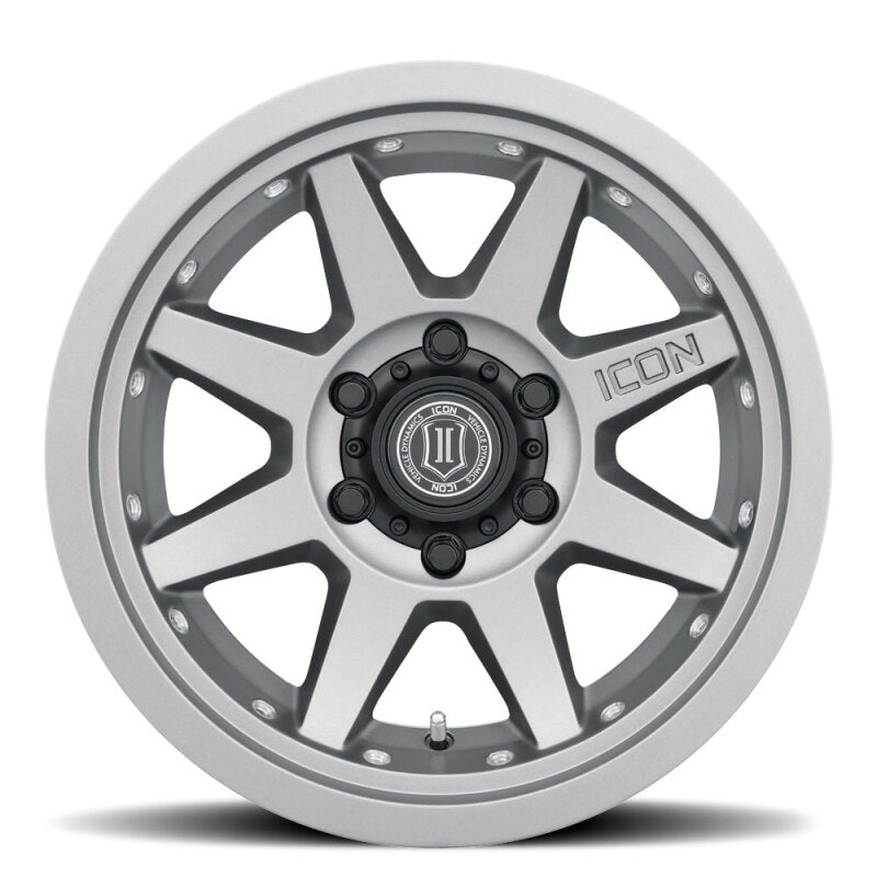 ICON Rebound Pro 17x8.5 / 5x5.5 / 0mm / 4.75in BS Titanium Wheel - 21817858547LBTT