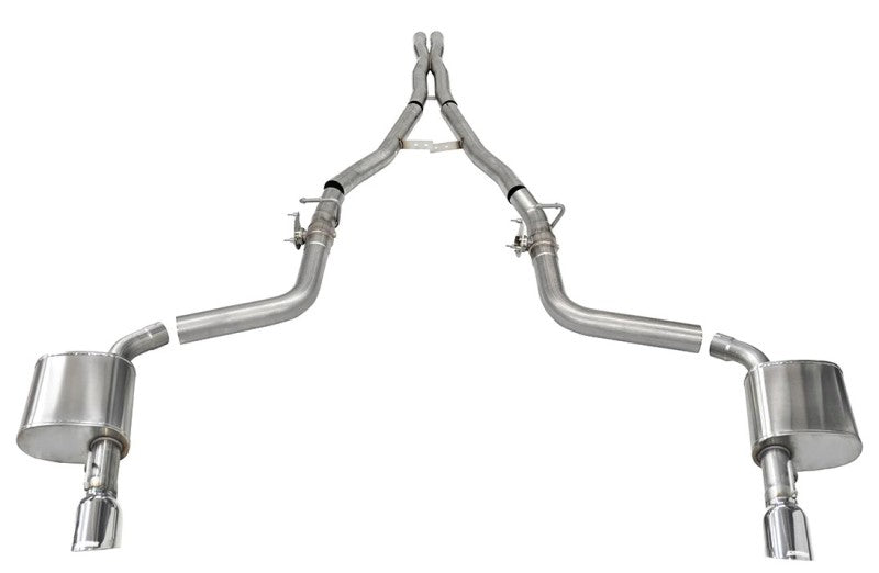 Corsa 15-23 Charger SRT/Hellcat/Redeye 2.75in Valved Catback Dual Rear Exit w/ Single 4.5inPol Tips - 21072