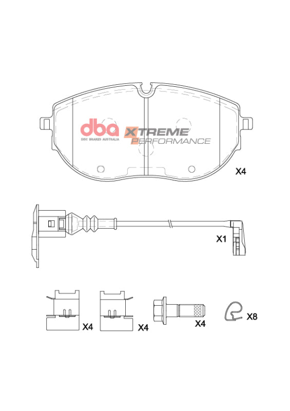 DBA 2021+ Volkswagen Multivan XP Performance Front Brake Pads - DB15218XP