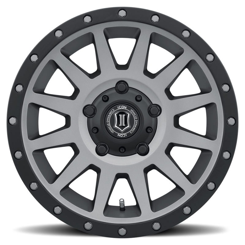 ICON Compression 17x8.5 5x150 25mm Offset 5.75in BS 110.1mm Bore Titanium Wheel - 2017855557TT