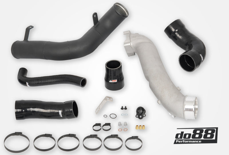 do88 Audi RS3 2.5T (8V)/TT RS 2.5T (8S) Charge Pipes (OEM Intercooler) - Black - TR-380-OEM