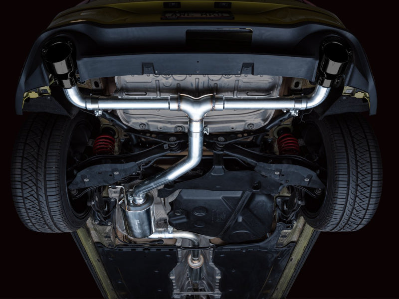 AWE Tuning 2022 VW GTI MK8 Touring Edition Exhaust - Diamond Black Tips - 3015-33658