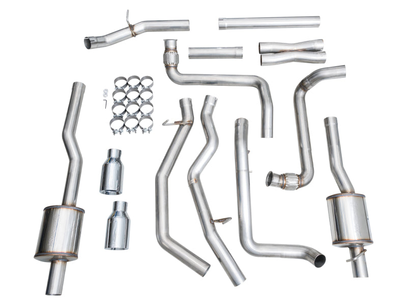 AWE Tuning 2025+ RAM 1500 3.0TT Rebel 0FG Cat-Back Exhaust w/ Chrome Silver Tips - 3015-32531