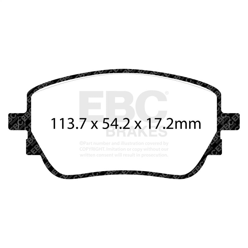 EBC 2020+ Mercedes-Benz GLA250 (H247) 2.0T Greenstuff Rear Brake Pads - DP62391